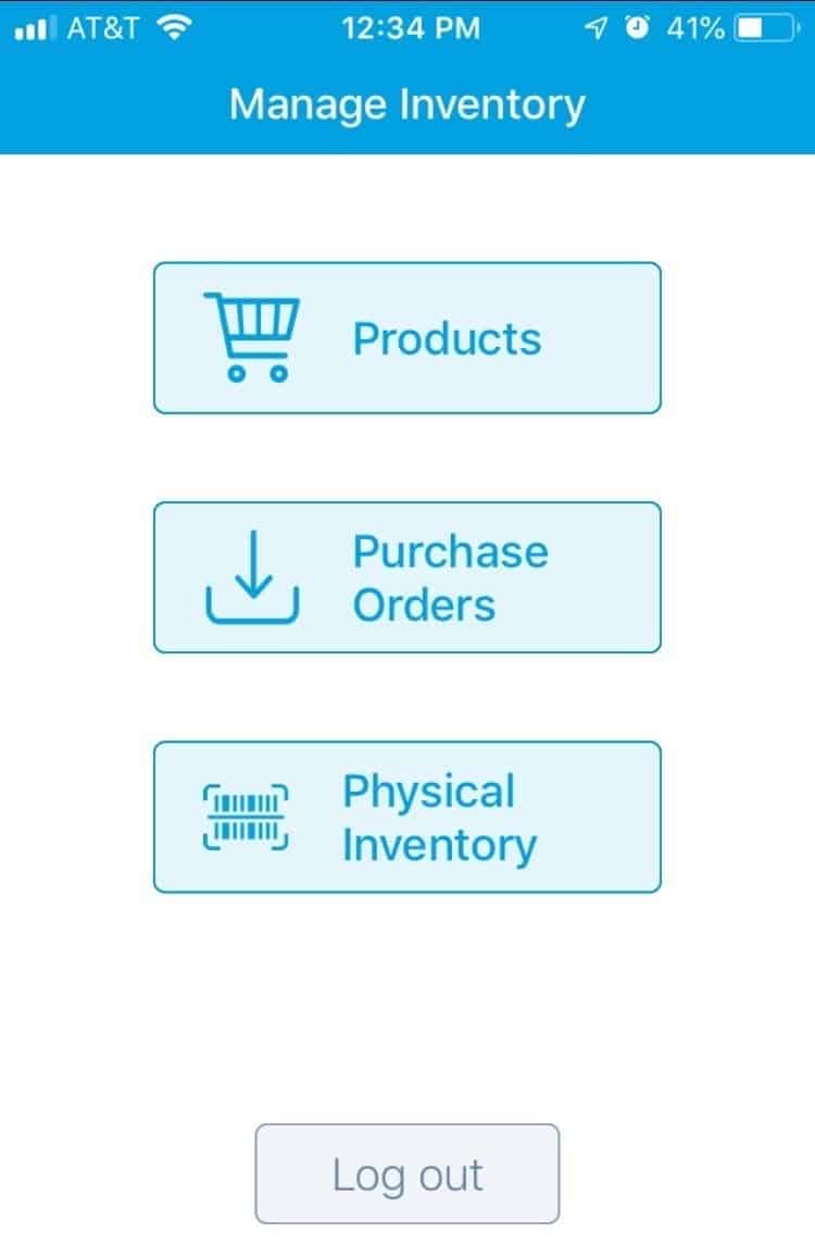 Screenshot of Revel Stocktake for managing inventory