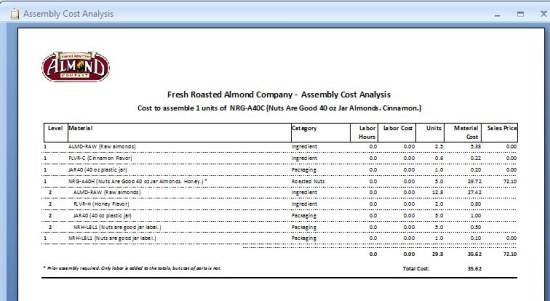 Showing how you can create custom invoices with your own logo in ABC inventory.