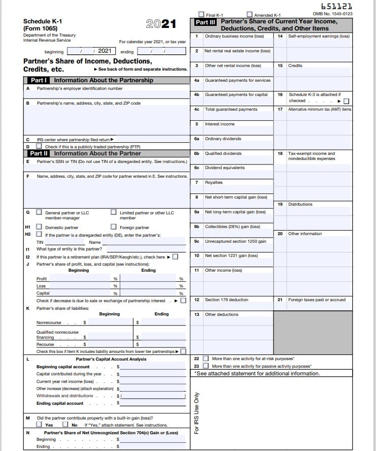 2024 Form 1065 K-1 Codes - Donny Genevra