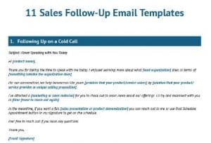 11 Sales Follow-up Email Templates for 2022