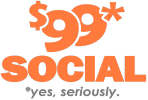 $99 Social logo that links to $99 Social homepage.