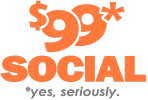 $99 Social logo.