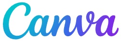 Canva logo that links to Canva homepage.
