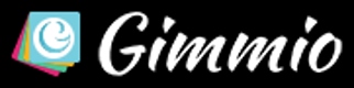 Gimmio's logo with a black background.