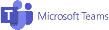 Microsoft Teams logo that links to Microsoft Teams homepage.
