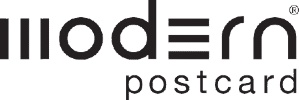 Modern Postcard logo that links to Modern Postcard homepage.