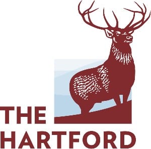 The Hartford logo that links to The Hartford homepage in a new tab