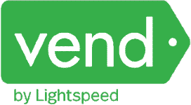 Vend by Lightspeed logo that links to the Vend homepage in a new tab.