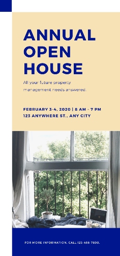Apartment Open House Event Templates from Canva.