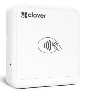 Clover Go's NFC reader.
