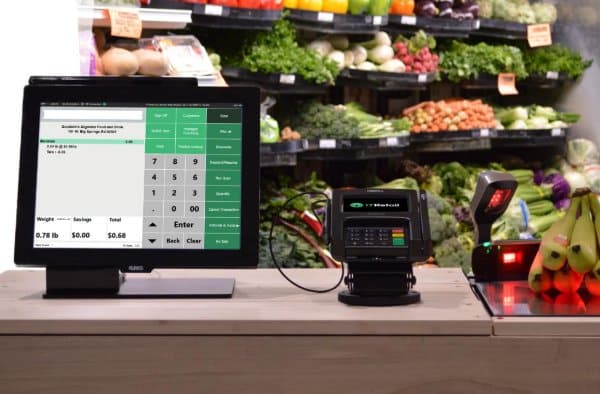Showing IT Retail's terminal, card readers, scanners and integrated scales.