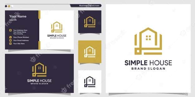 Modern simplistic business card from Freepik.
