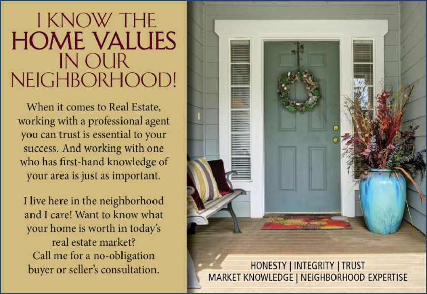 Real estate farming postcards speaking professional expertise and values.
