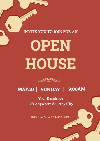 Real Estate Open Houses Flyer Template from DesignCap.