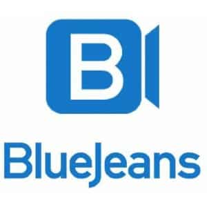 BlueJeans logo that links to the BlueJeans homepage in a new tab.