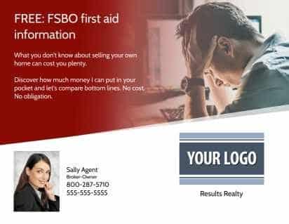 Example of Free FSBO Resources Postcard.
