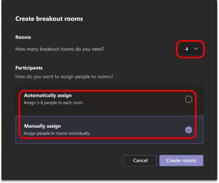 Assign participants manually or automatically to your Breakout rooms