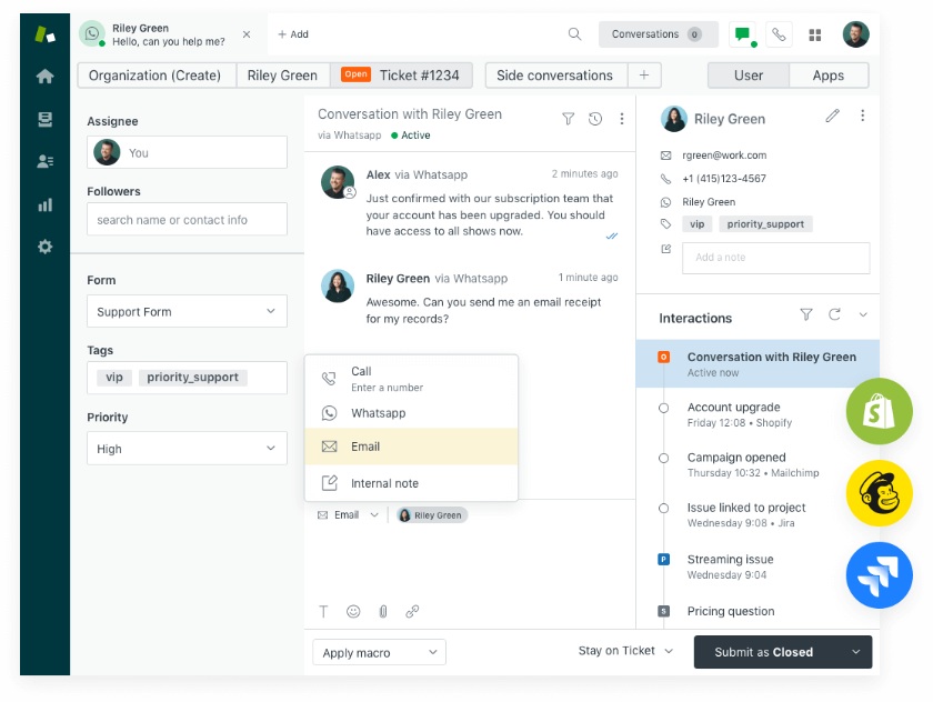 Zendesk's tools for asset management, ticketing, agent collaboration, and workflow customization.