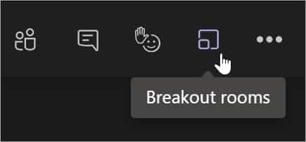 Button to launch the Breakout rooms