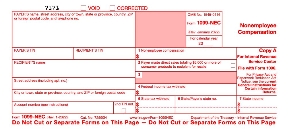 Form 1099-NEC.