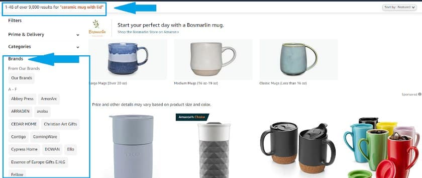 Showing Amazon search results pages.