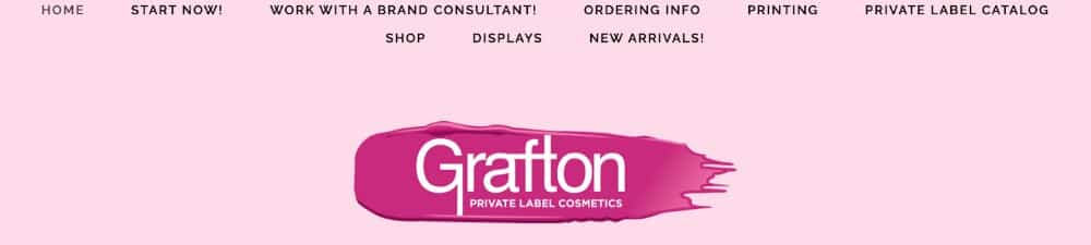 Showing Grafton logo and page.