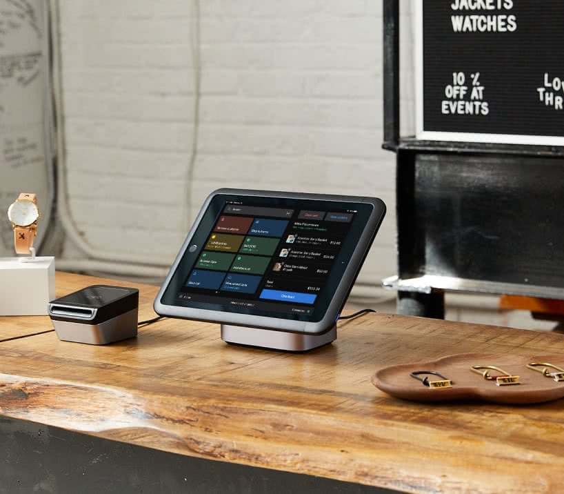 Shopify offers a smart and stylish countertop pos system.