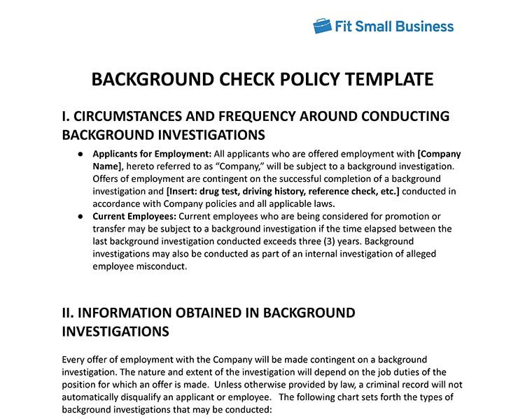 Background Check Policy: What to Include + Free Template