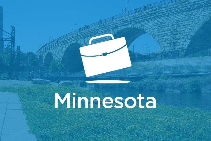 Minnesota real estate license with logo of Fit Small Business.