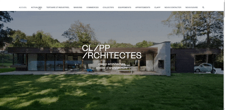 CL&PP Architectes one-page Architecture firm website example
