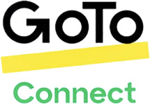 GoToConnect logo that links to the GoToConnect homepage in a new tab.