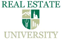 Real Estate University logo that links to the Real Estate University homepage in a new tab.