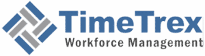 TimeTrex logo that links to the TimeTrex homepage in a new tab.