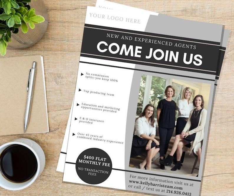 Etsy Recruiting New & Experienced Agents Flyer template