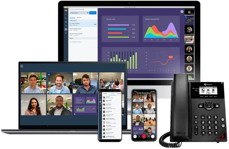 8x8 Contact Center in various devices