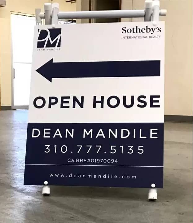 A-frame open house sign example from FrontSigns