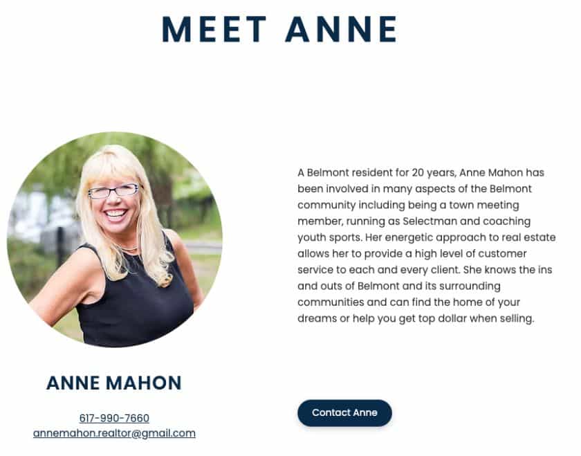 Anne Mahon real estate bio