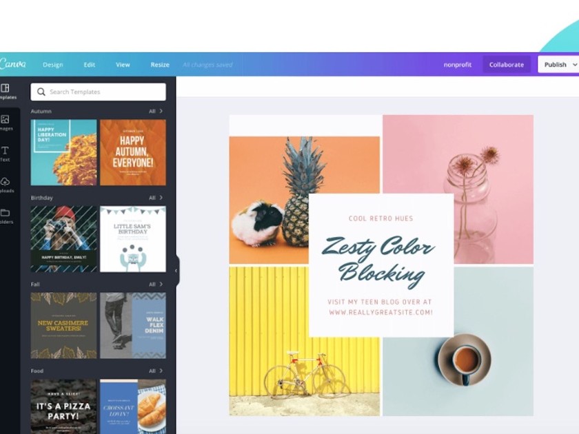 Canva thousands of free templates for marketing materials and proposals.