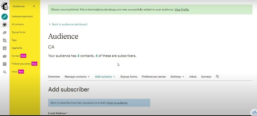 Syncing Mailchimp campaign and subscribers with Zoho CRM.