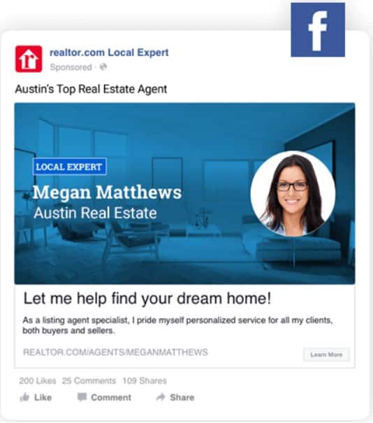 Megan Matthews Facebook ad