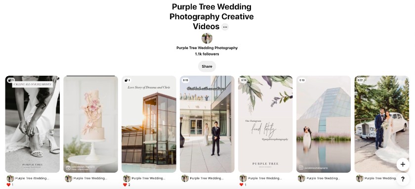Purple Tree Wedding Photography Board on Pinterest