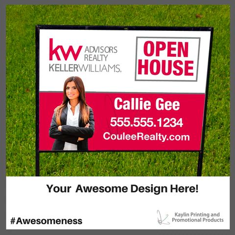 Real Estate Sign with Personal & Brokerage Branding