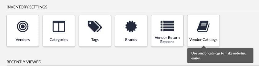 Adding products in vendor catalogs.