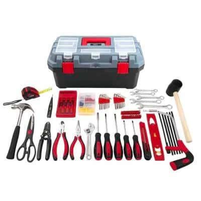 Showing a complete tool kit.