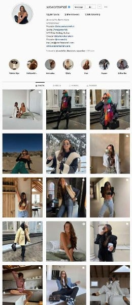 Showing a clothing brand uses influencer content to demonstrate how to wear its pieces.