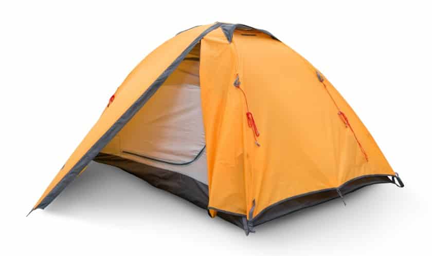 Showing a camping tent.