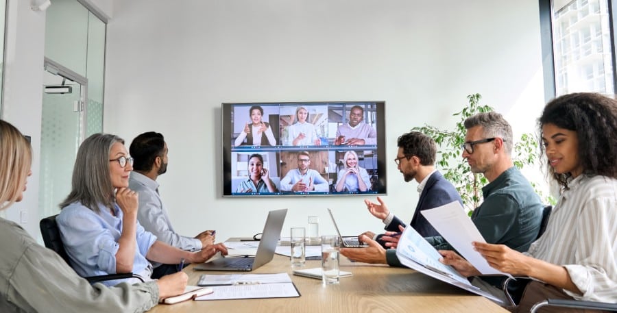 International Contractors on video conference