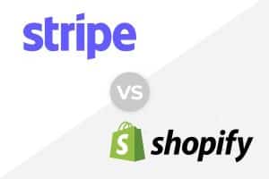 Stripe vs Shopify logos.