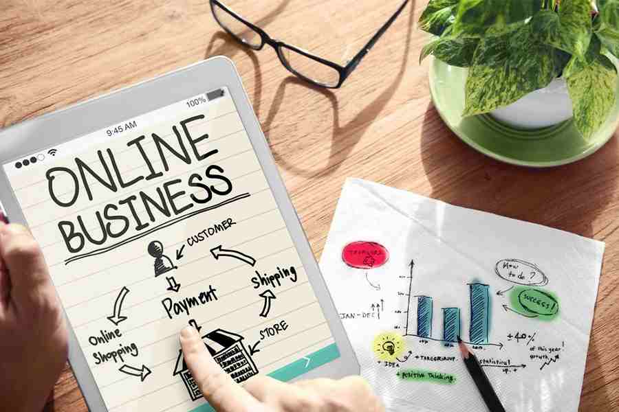 Concept of online business.