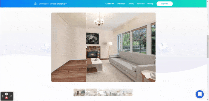 PhotoUp virtual staging editor